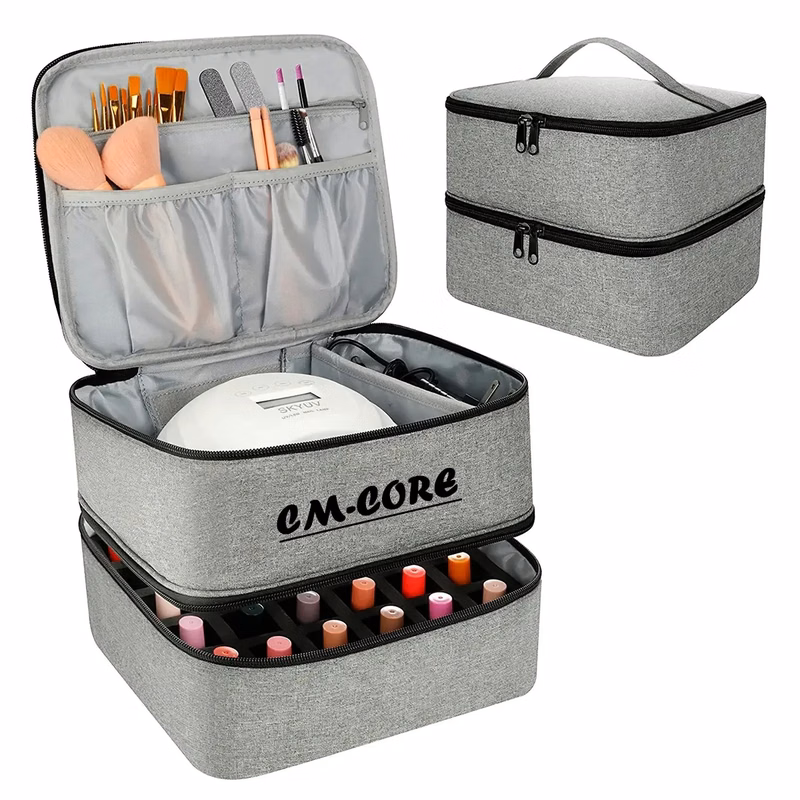 Nail Polish Carrying Case Double-layer Organizer