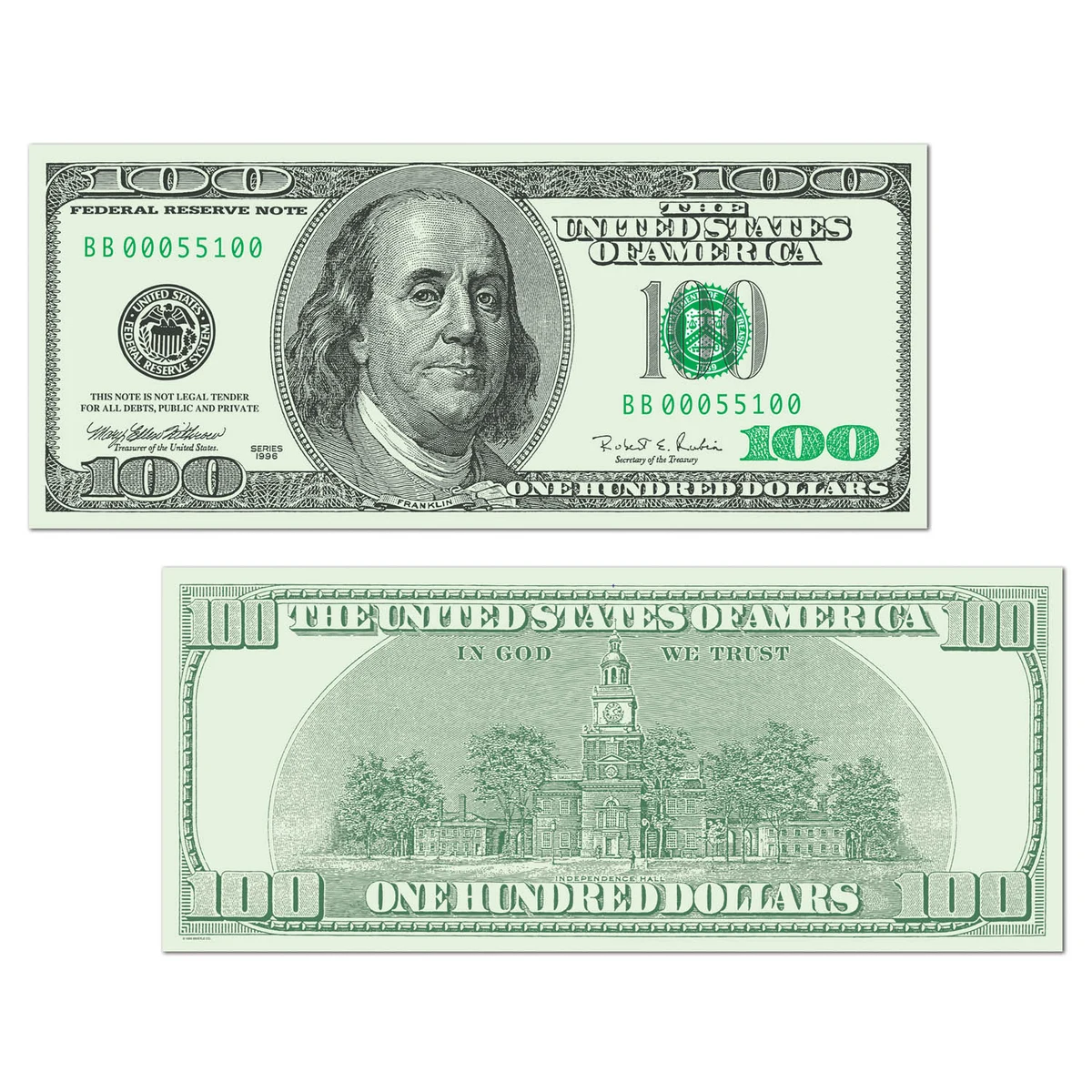 Big Bucks Cutout $100 Bill 1