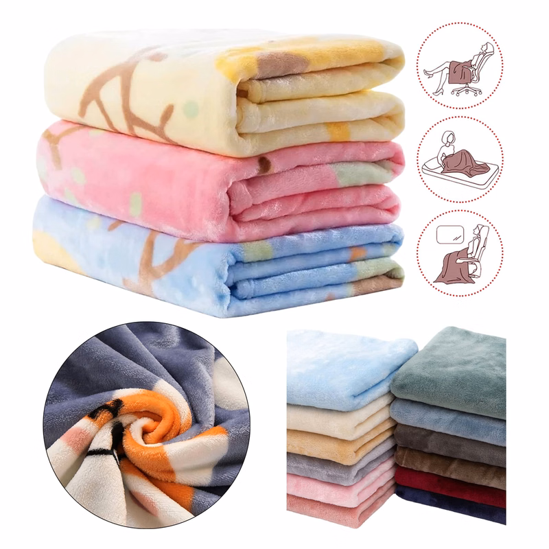 Lightweight Throw Blanket Mul Sizes Avail