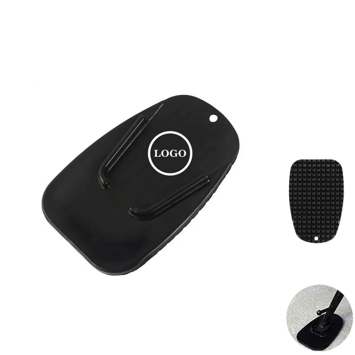 Compact Motorcycle Kickstand Footpad Stabilizer 1