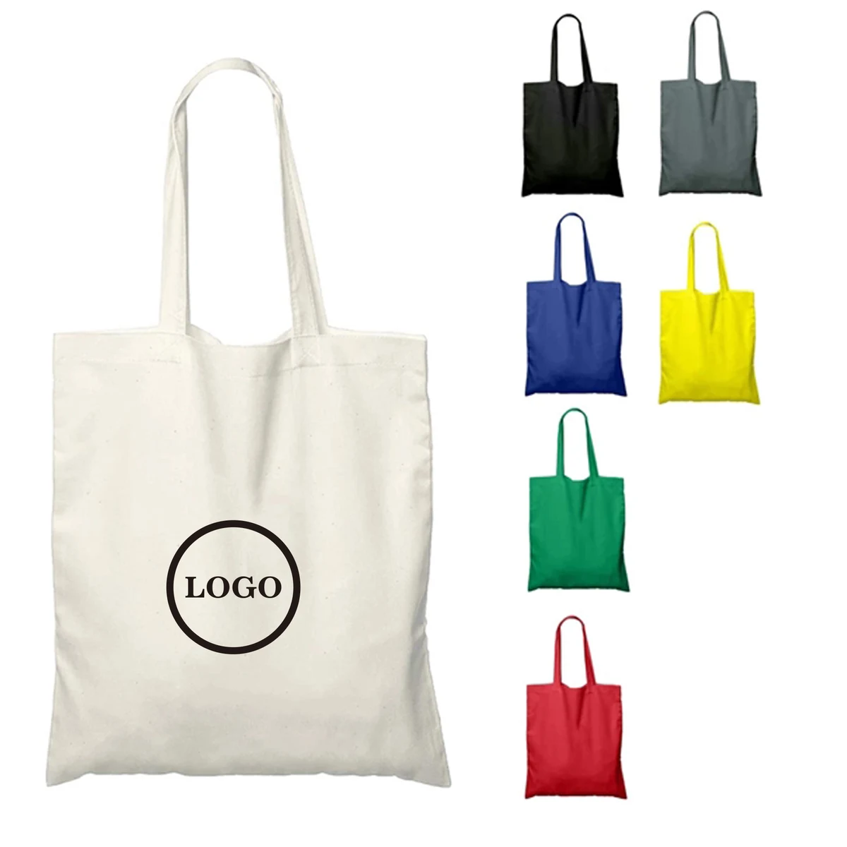 Practical Shopping Canvas Tote Bag, custom tote bag with logo imprint 1