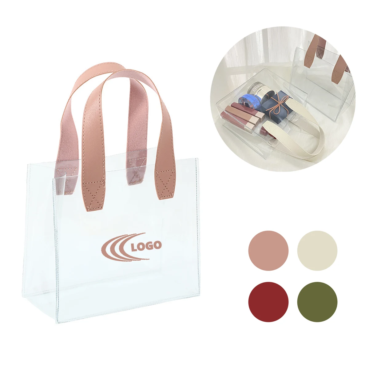 Versatile Transparent PVC Tote Bag 1