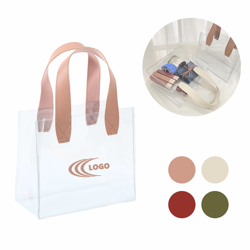 Versatile Transparent PVC Tote Bag