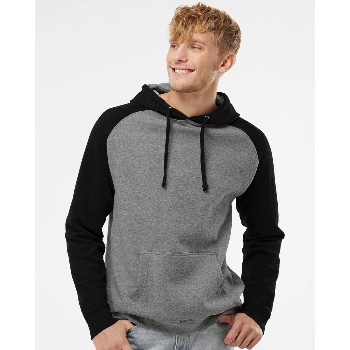 Unisex Raglan Hooded Sweatshirt - IND40RP 1