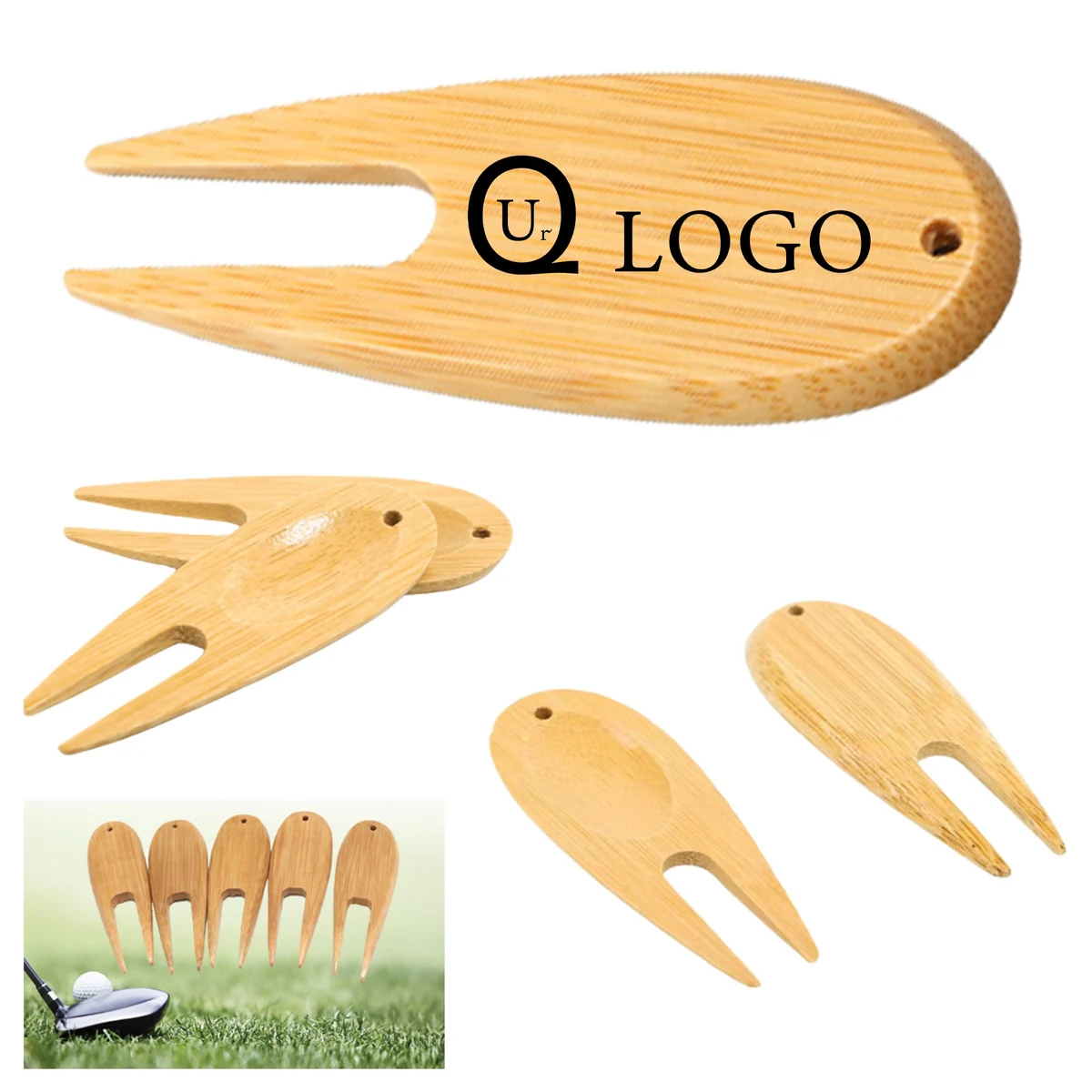 Bamboo Divot Tool For Golf 1
