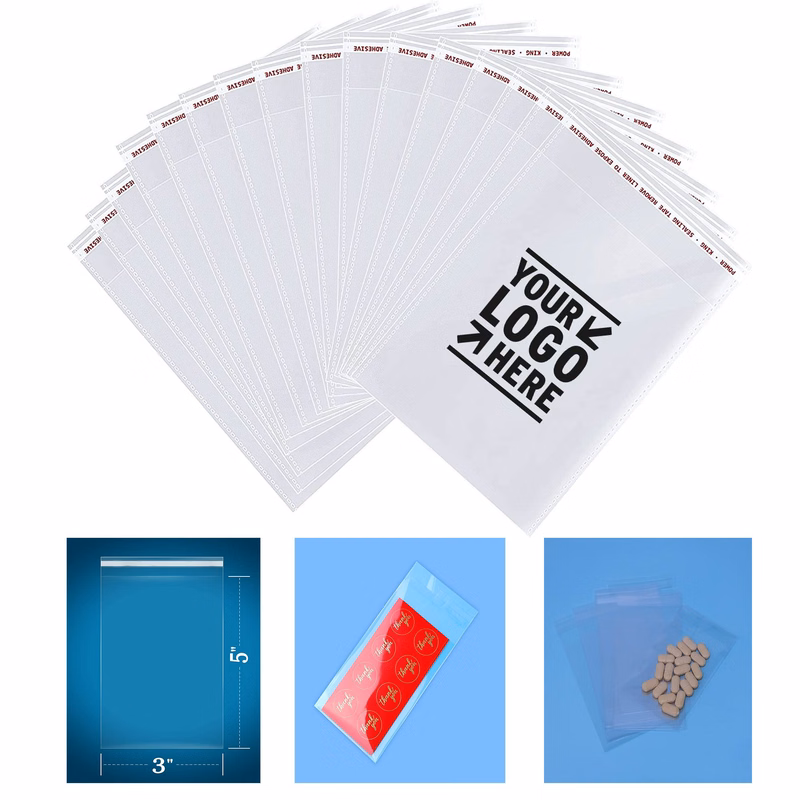 Self Seal Clear Cello Cellophane Resealable Plastic Poly Bag