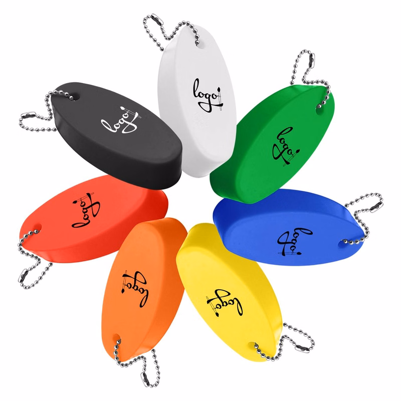 Vinyl Foam Oval Floating Key Ring