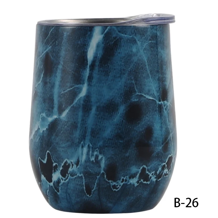 12 OZ U shape Stemless Thermos cup 1