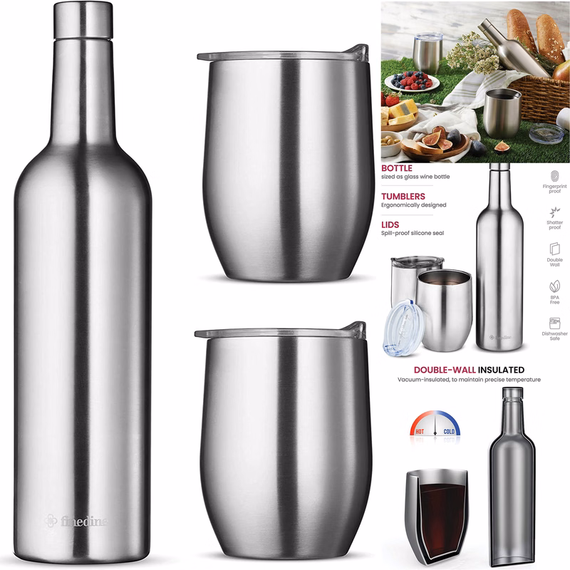 Vacuum Insulated Wine Bottle