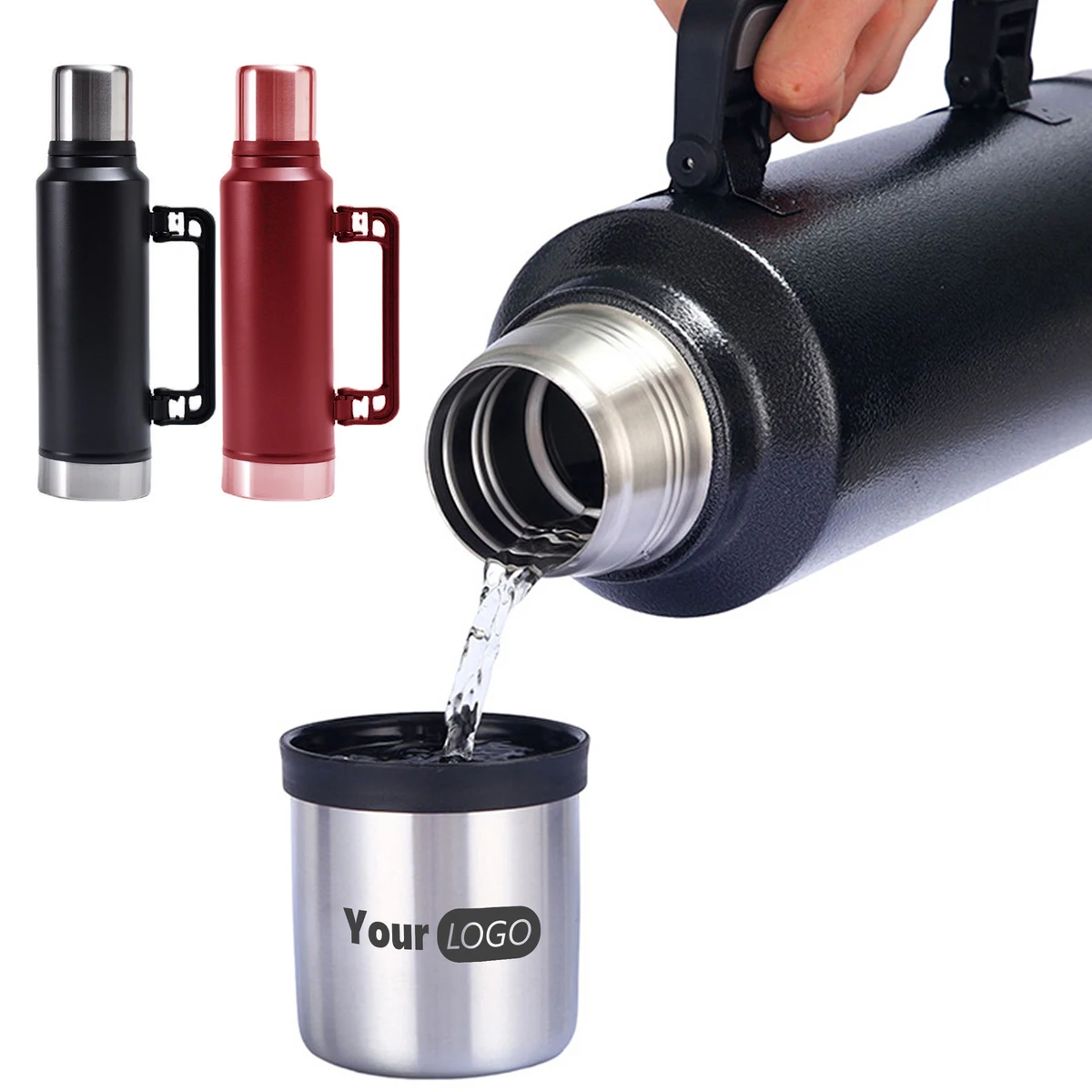Stainless Steel Large Capacity 48Oz Insulated Water Bottle 1