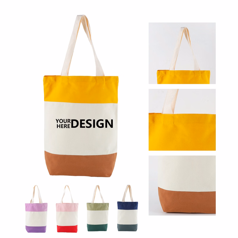 12oz Canvas Paneled Shoulder Bag