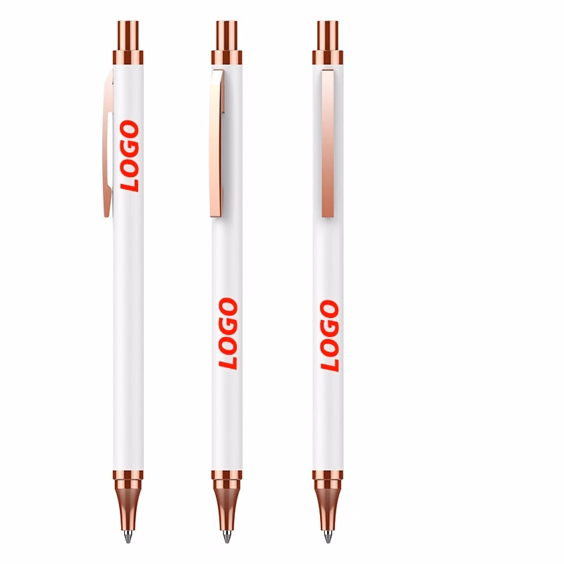 Custom Stainless Steel Ballpoint Pen Black Ink