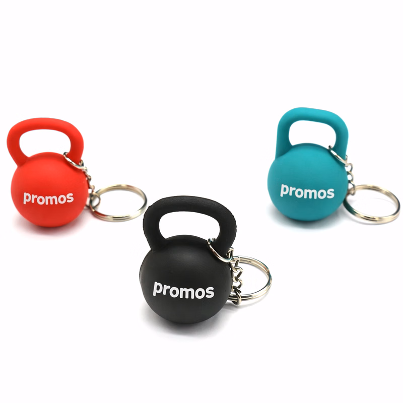 PVC Gym Kettlebell Keychain