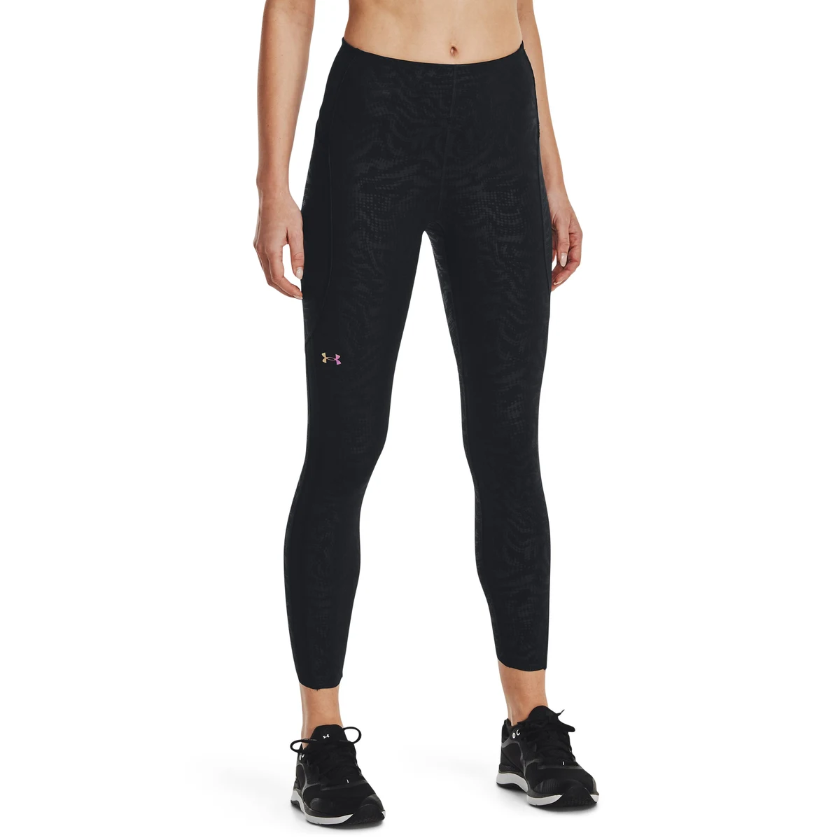 Women's UA RUSH Emboss Perf Leggings 1