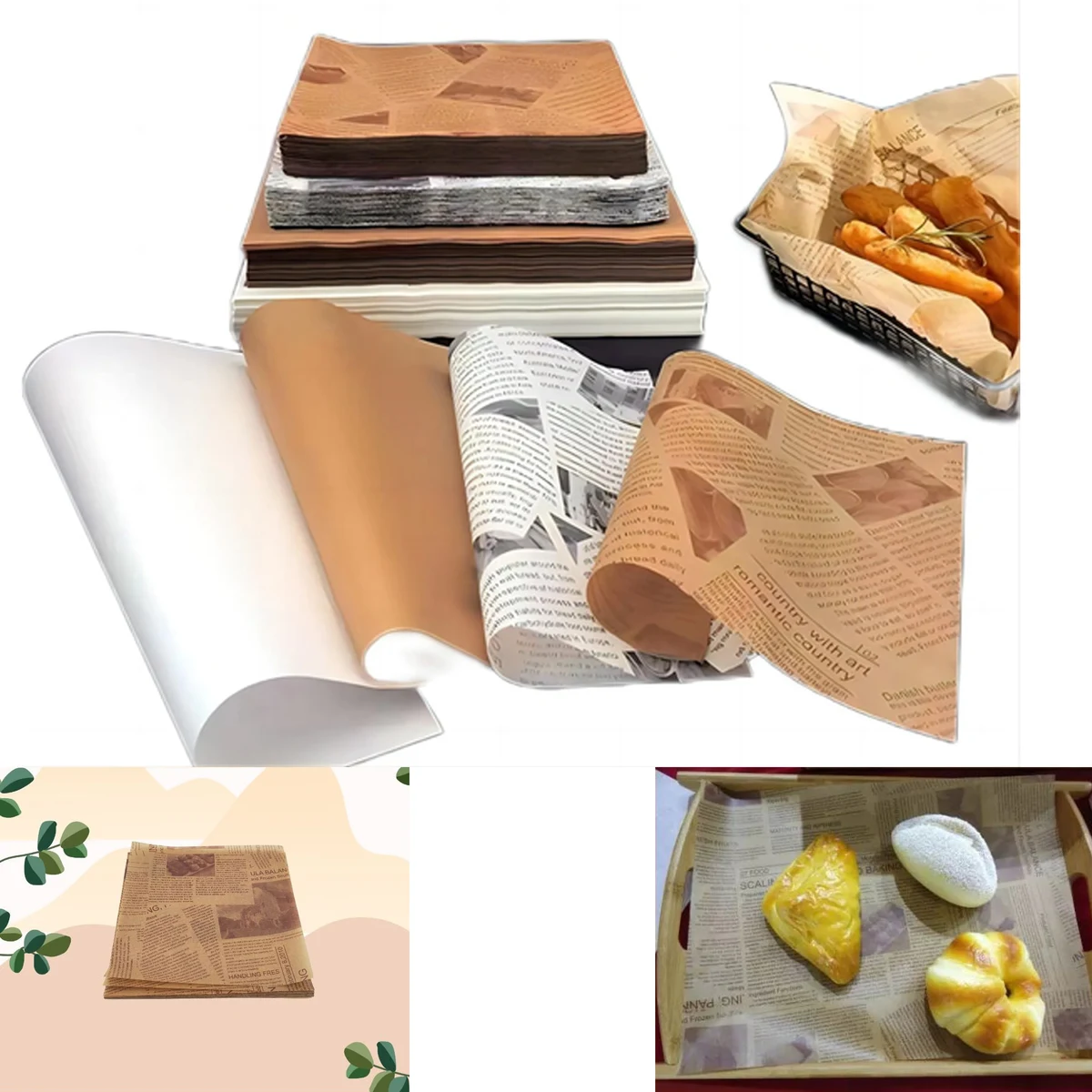 Paper Food Wrap for Burgers 1