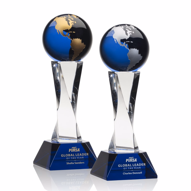 Langport Globe Award - Blue