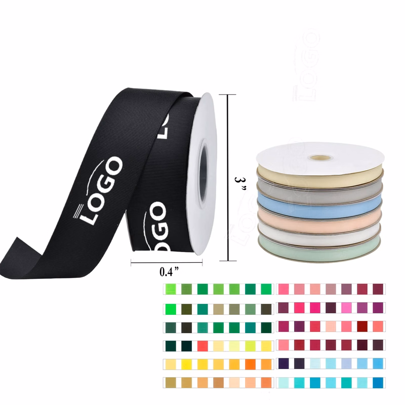 Polyester Personalized Gift Ribbon(5/8" 100yd) MOQ 100PCS
