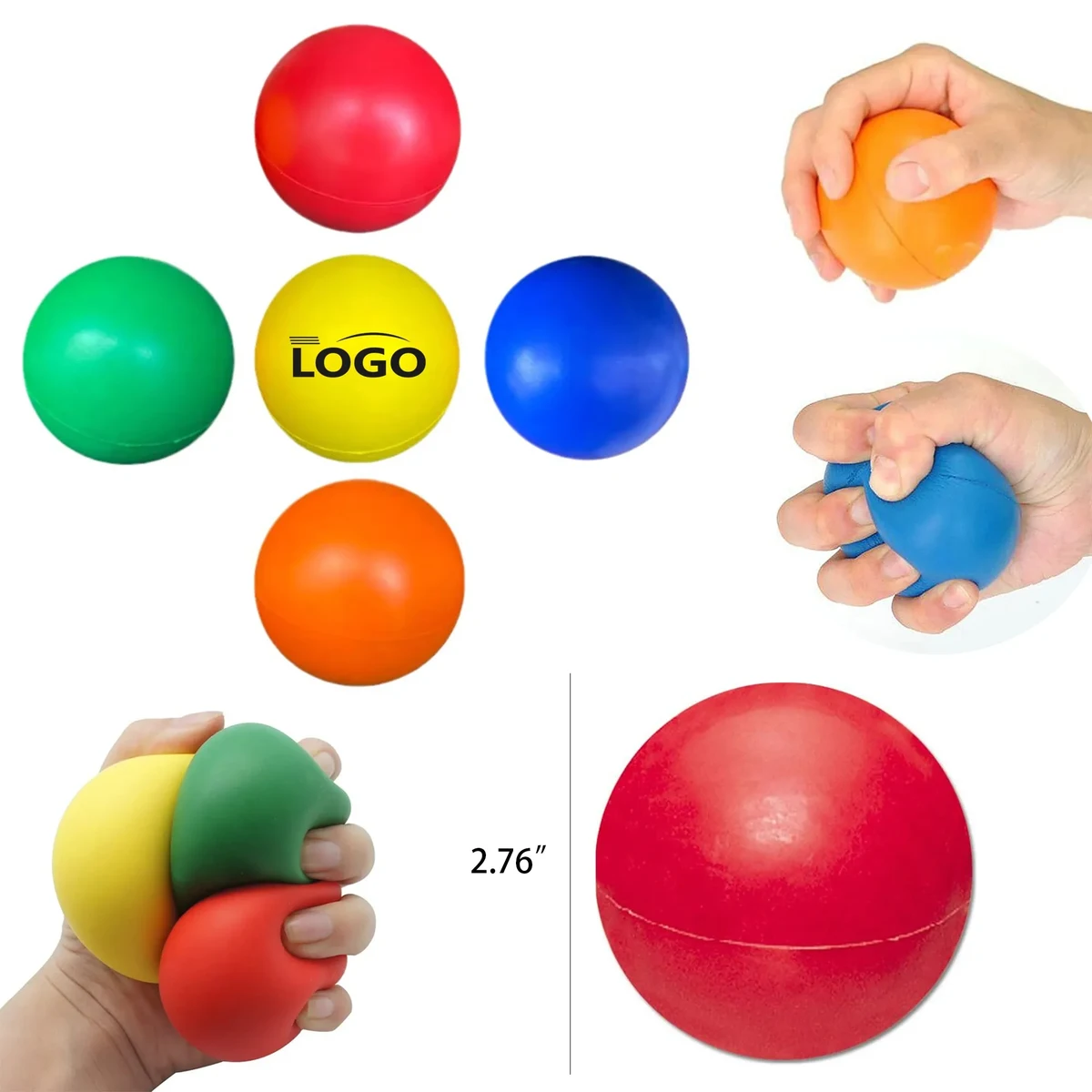 Colorful Sponge Rebound Stress Ball 1