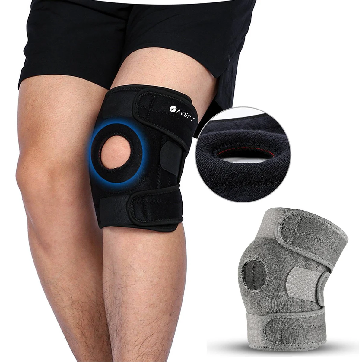 Pressurized breathable support knee pads 1