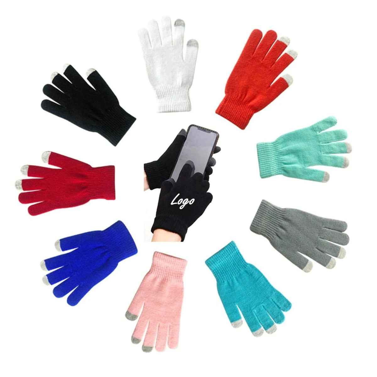Stretchy Warm Knit Winter Magic Gloves 1