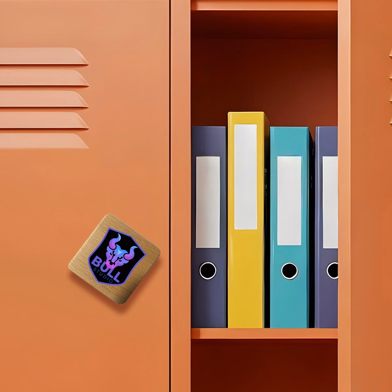 Square Stock Wood Magnet: Square