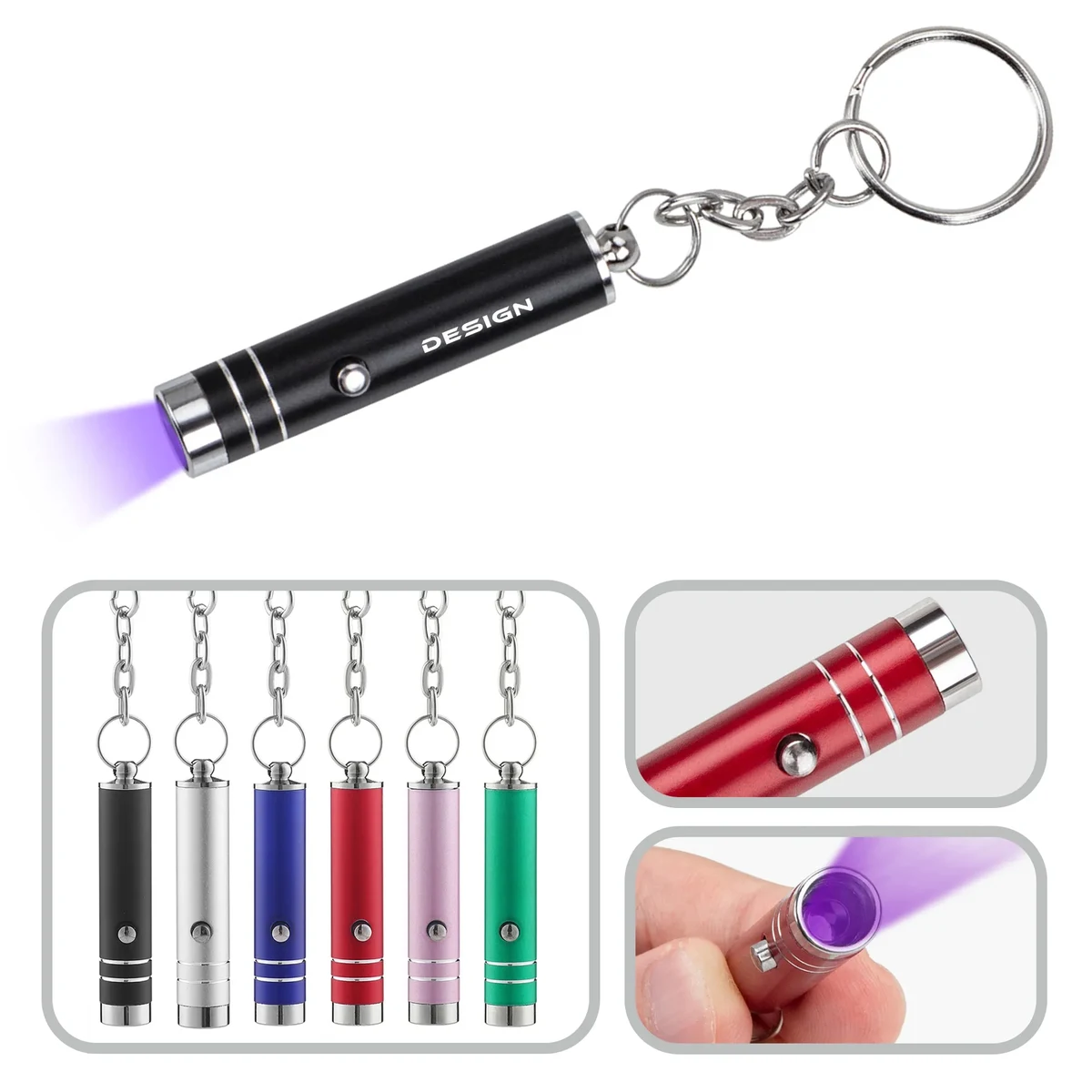 Mini UV Light Flashlight Banknote Checking Keychain 1