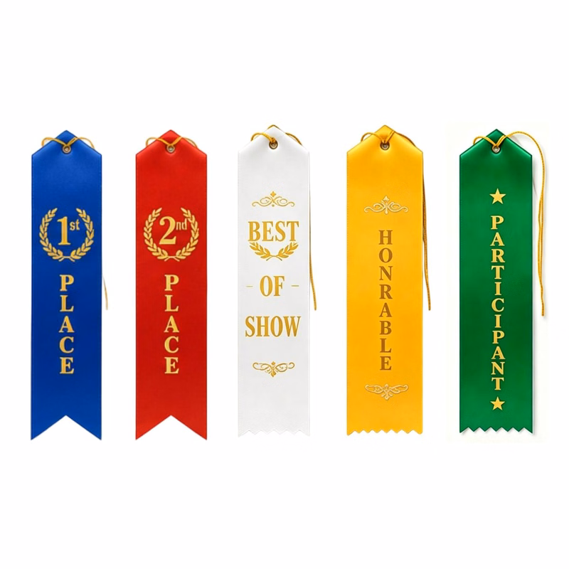 2" x 8" Custom Award Ribbon with Card