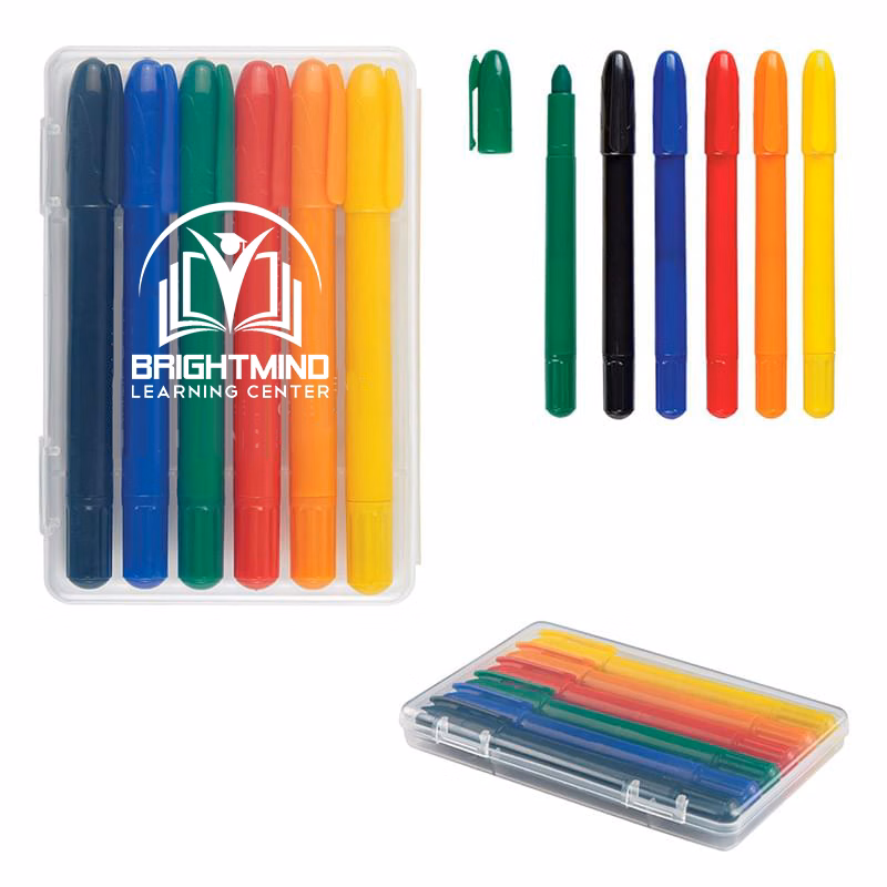 Retractable Crayons in Transparent Box