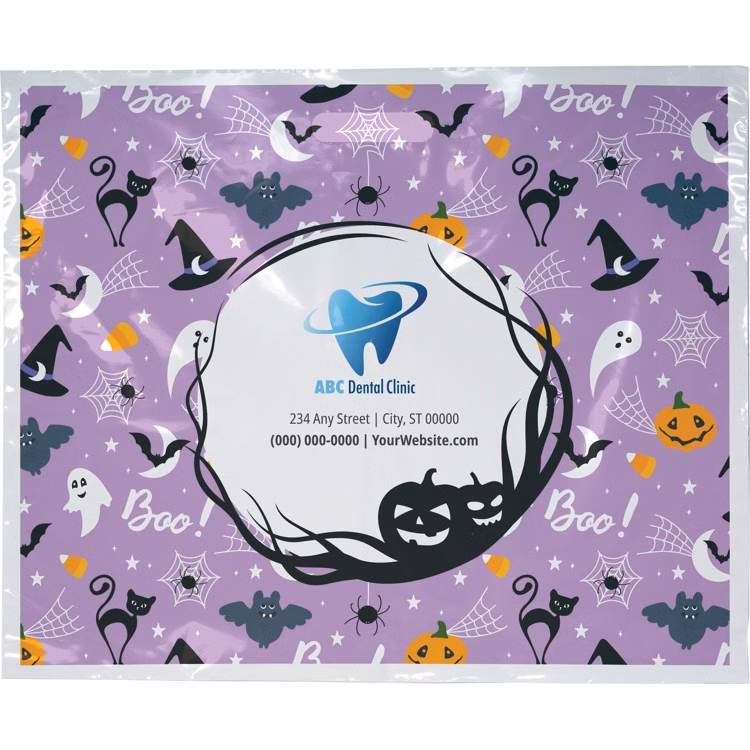 Halloween Scatter Design 1 Plastic Bags (18" x 15")