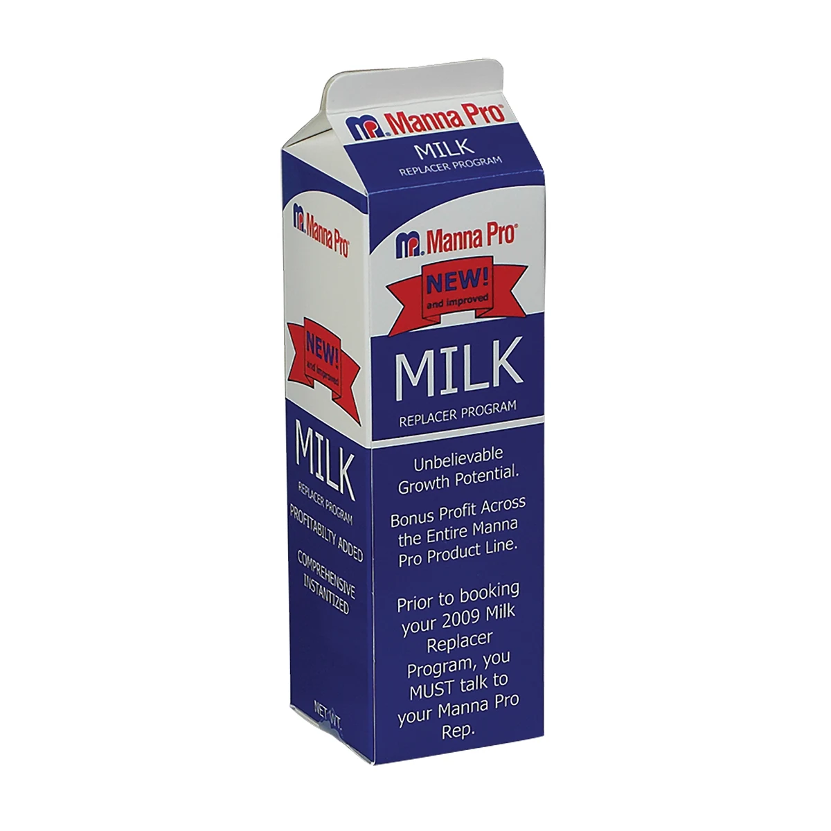 9 " x 3" x 3" Milk Carton Box 1