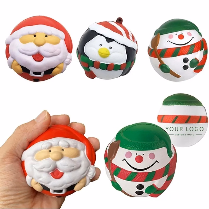 Prime Line Holiday Christmas Santa Shape Stress Ball