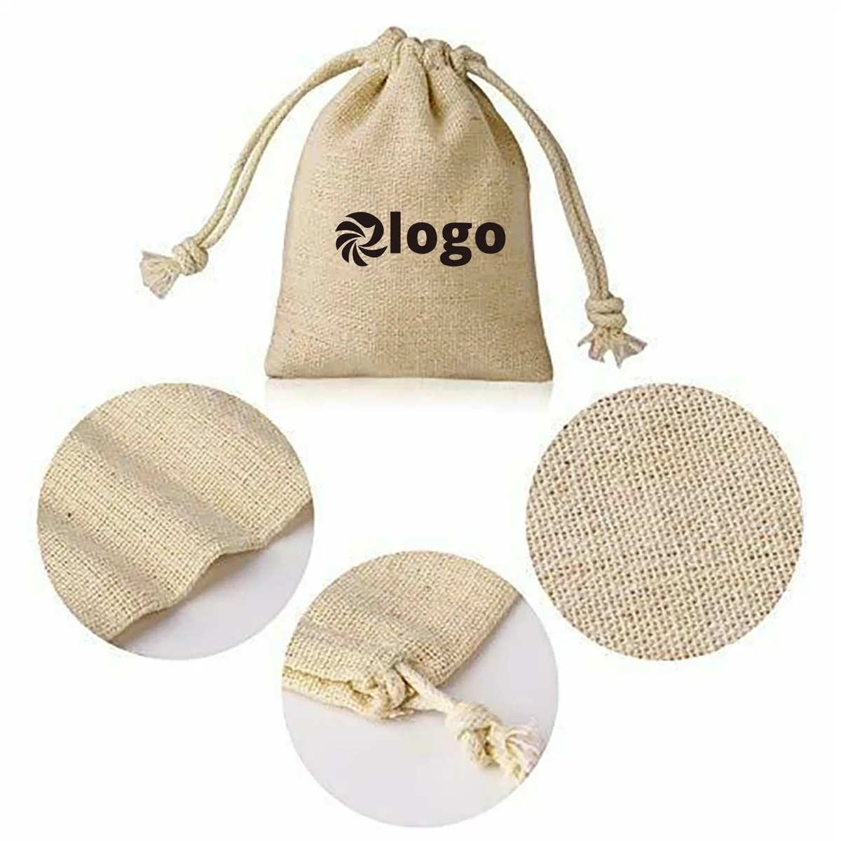 Linen Drawstring Gift Bags 1