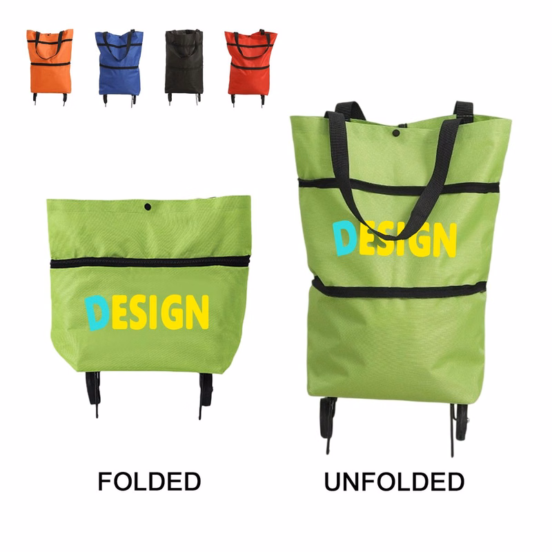 Foldable Portable Wheeled Tote Bag