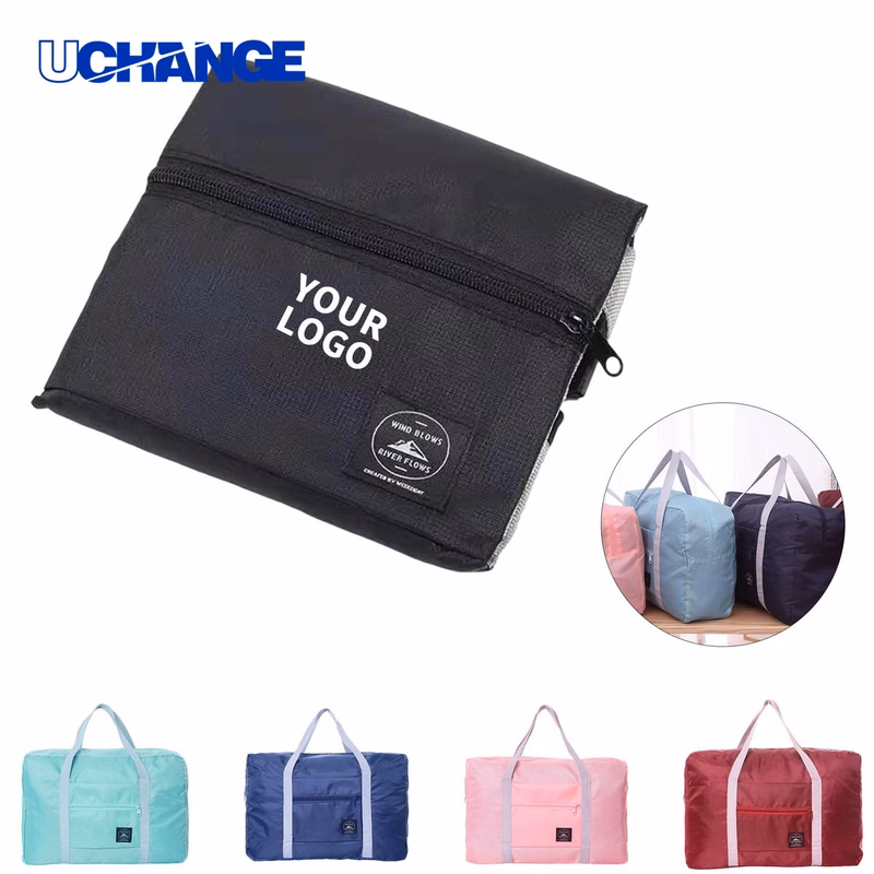 Foldable Polyester Travel Duffel Bag Carrier with Luggage Sleeve