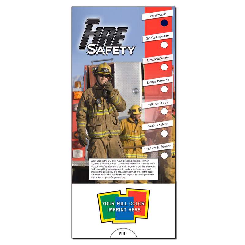 SLIDE CHART - Fire Safety Slide Chart