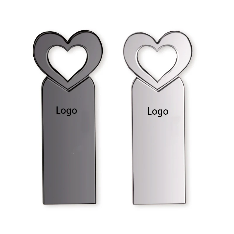 Heart Shape Metal USB Flash Drive 1