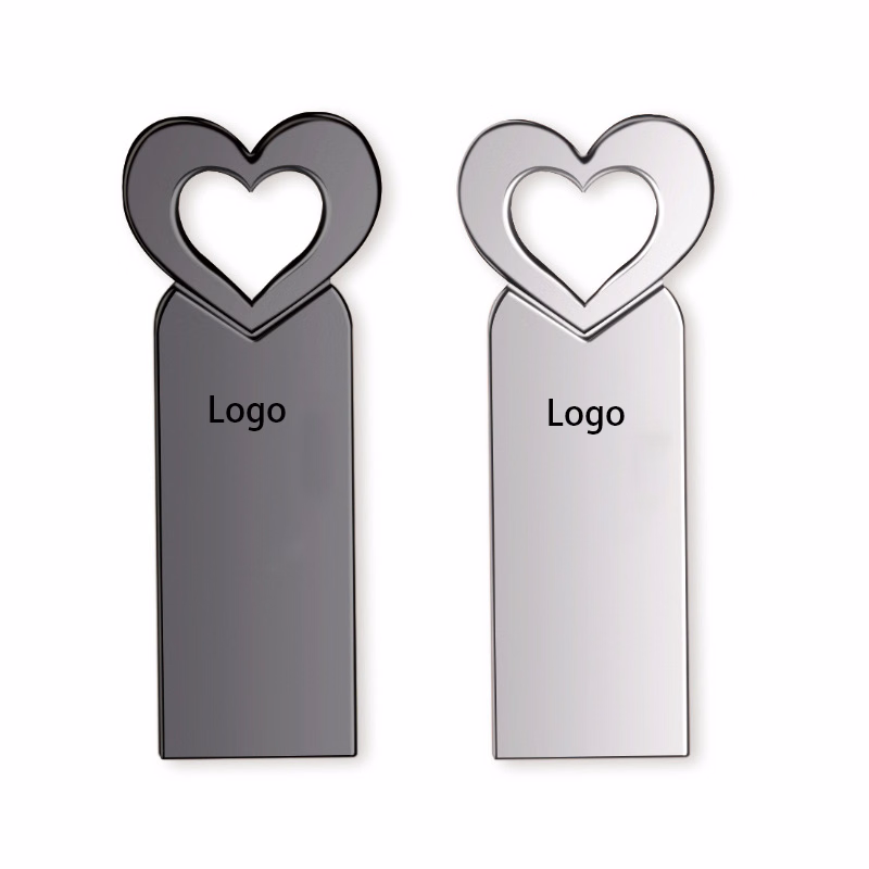 Heart Shape Metal USB Flash Drive
