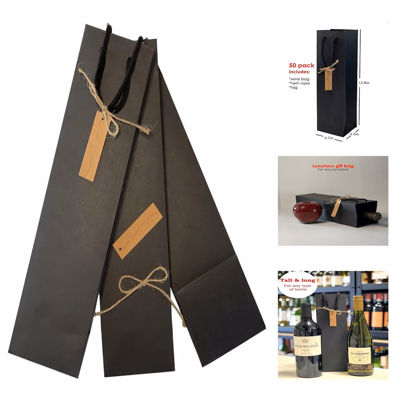 2.75 x .8 inches Wine Bottle Bag