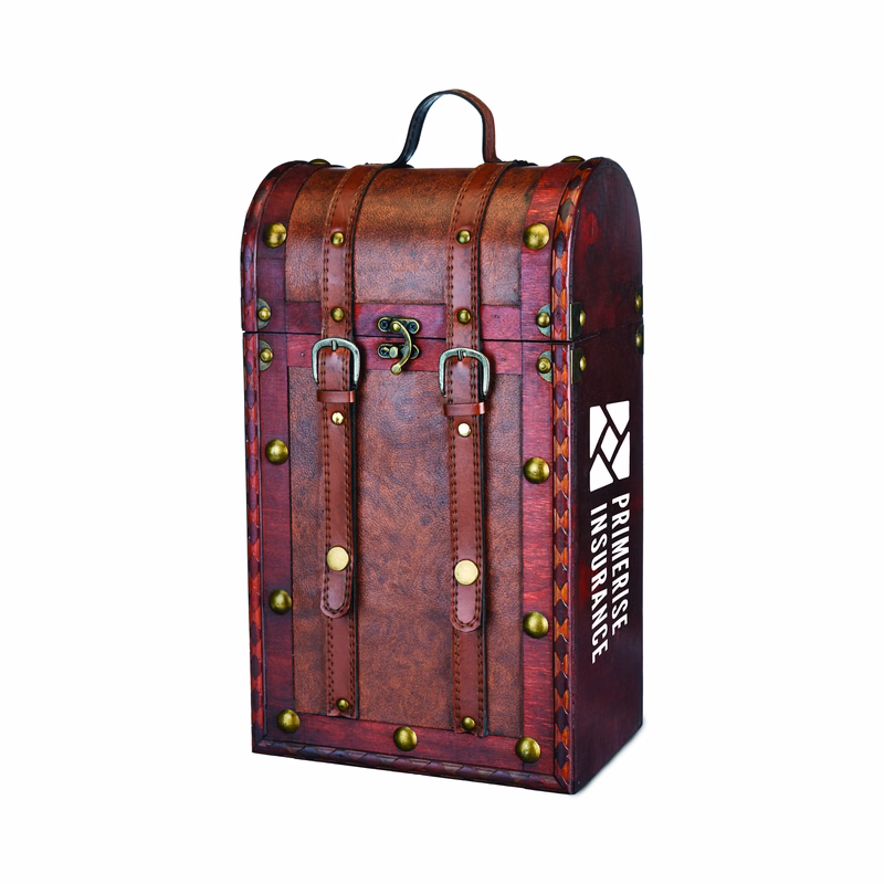 Twine Living® 2 Bottle Antique Wine Box