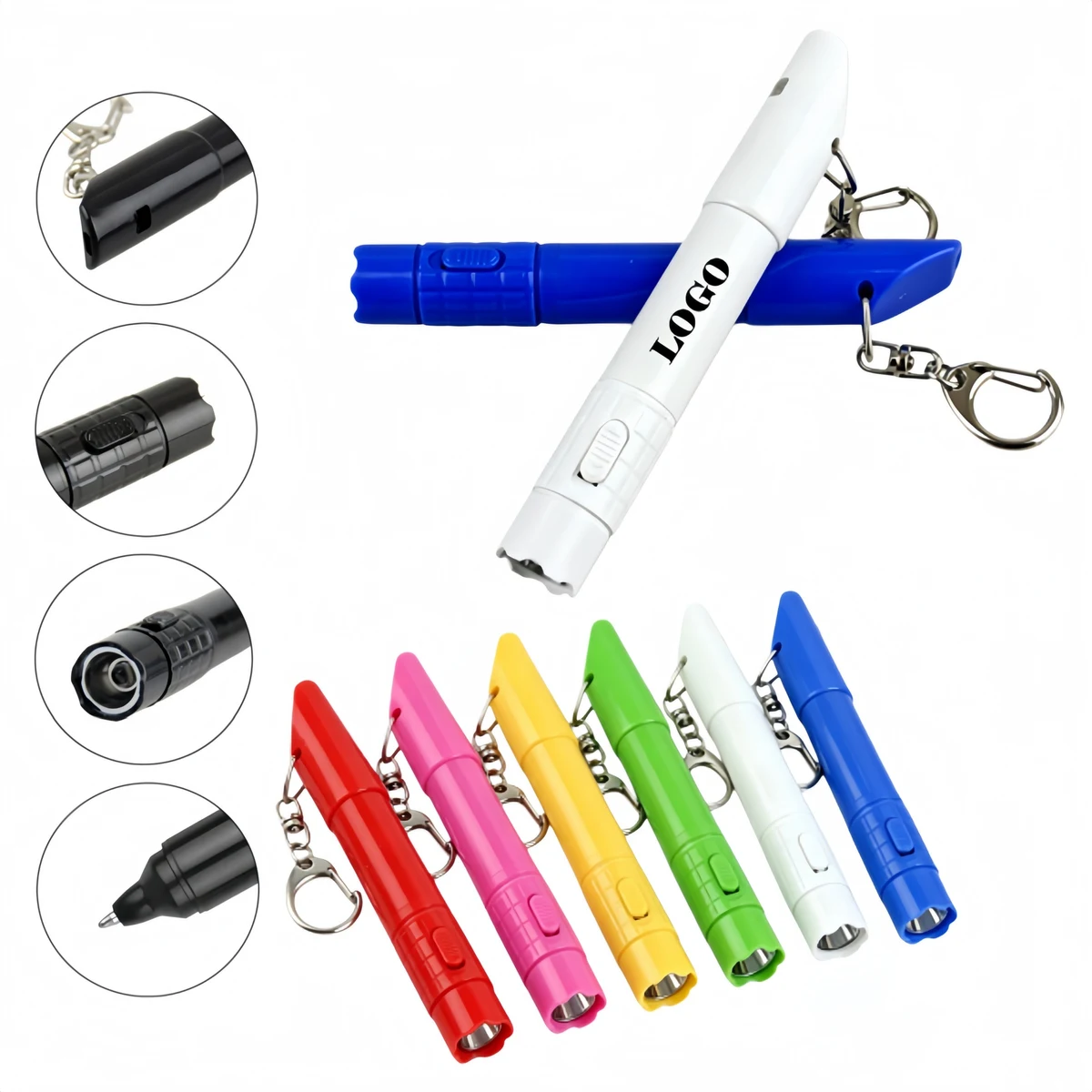 Outdoor Emergency Flashlight Pen 2-in-1 with Lanyard 1