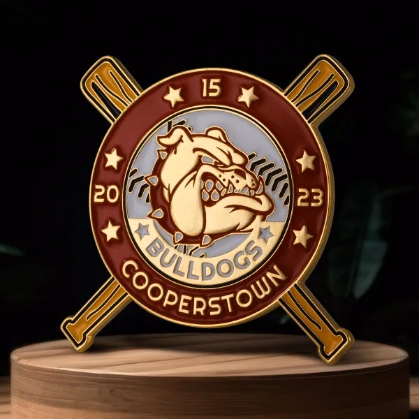 2 1/2" Custom Soft Enamel Baseball Pin