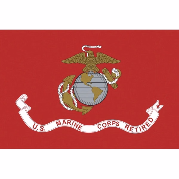 Military Flag - Marine Corps Retired