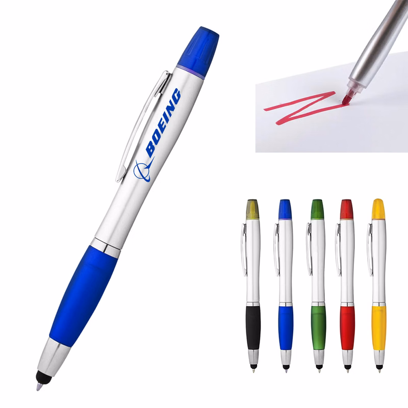 2-in-1 Ballpoint Pen with Highlighter