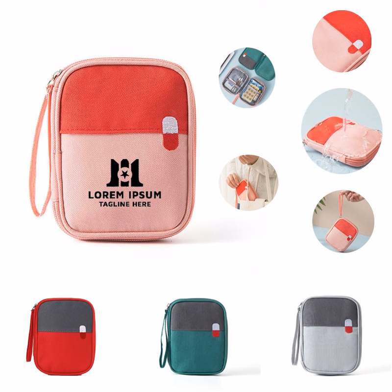 Compact Travel Pill Organizer Pouch