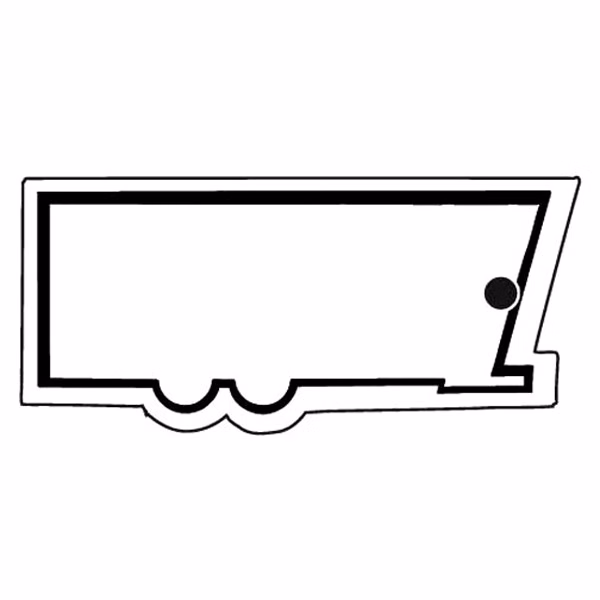 Trailer w/Tandem Axle Key Tag - Spot Color