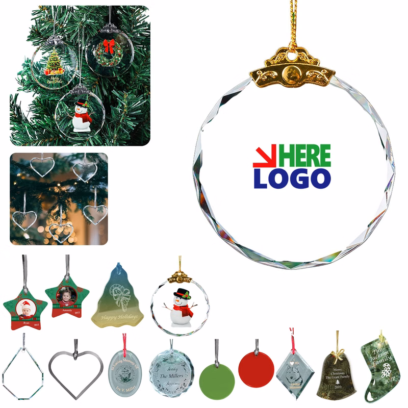 Christmas Crystal Tree Ornaments Decor