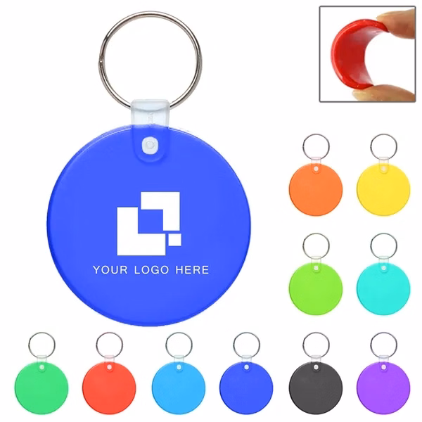 Promotional Round Soft Key Tags