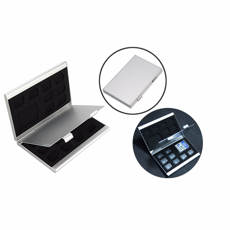 Aluminum Memory Card Storage Case