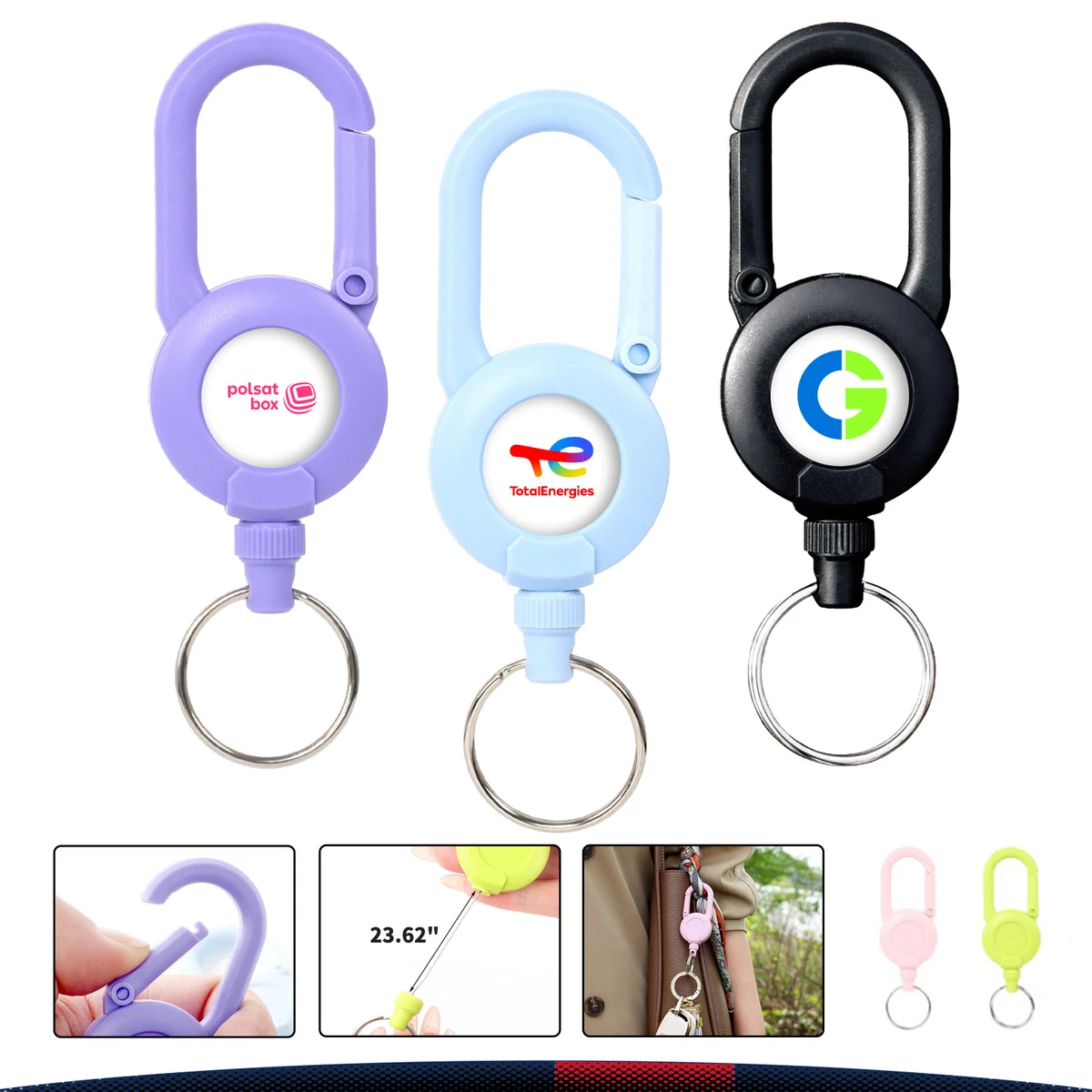 Rhythe Retractable Plastic Badge Reel 1