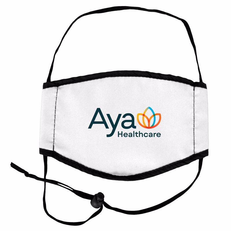 Lined Full Color Face Mask with Head Straps